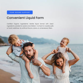 Flacon de Zinc Liquide NutraChamps sur un fond blanc