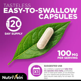 Flacon de Zinc Picolinate Nutrivein ouvert avec capsules visibles