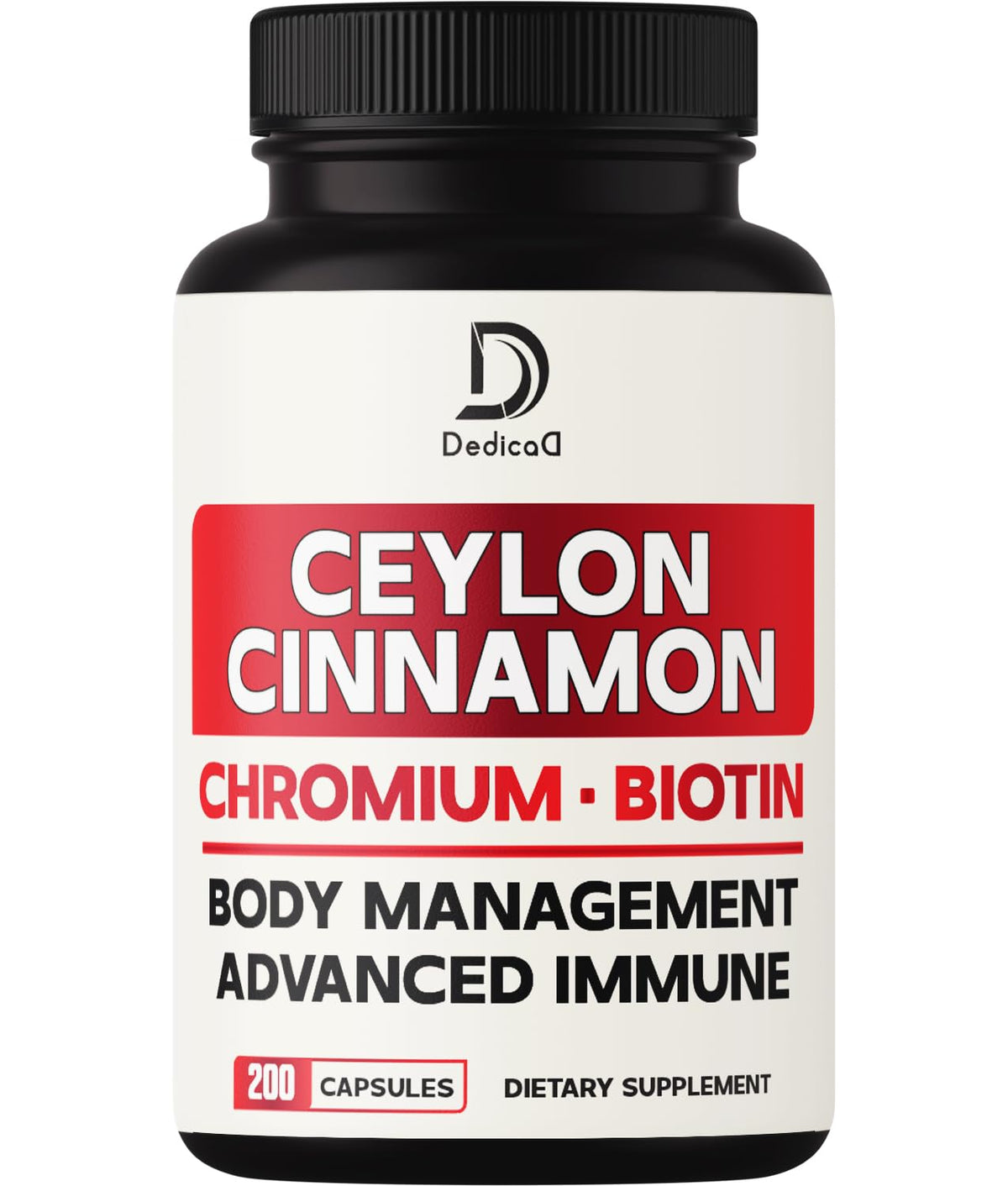 Flacon DEDICAD Ceylan 200 capsules vue de face