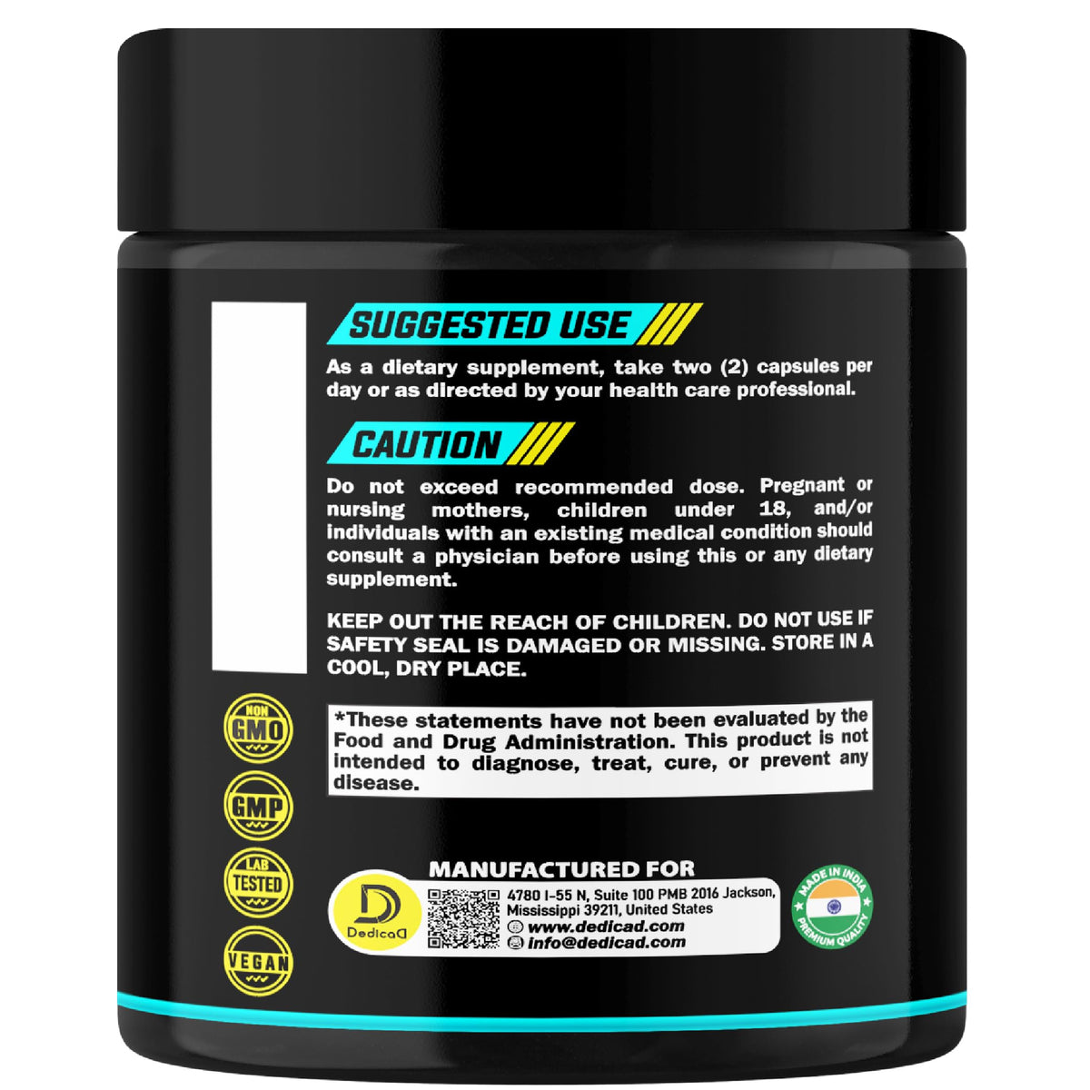 Flacon DEDICAD Lactoferrine 500Mg dans un cadre de vie