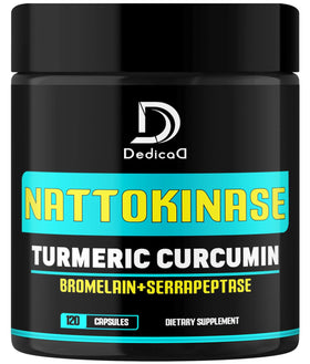 Flacon DEDICAD Nattokinase 2000 Fu 120 capsules vue de face