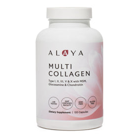 Flacon des capsules de collagène Alaya Naturals, 120 comprimés