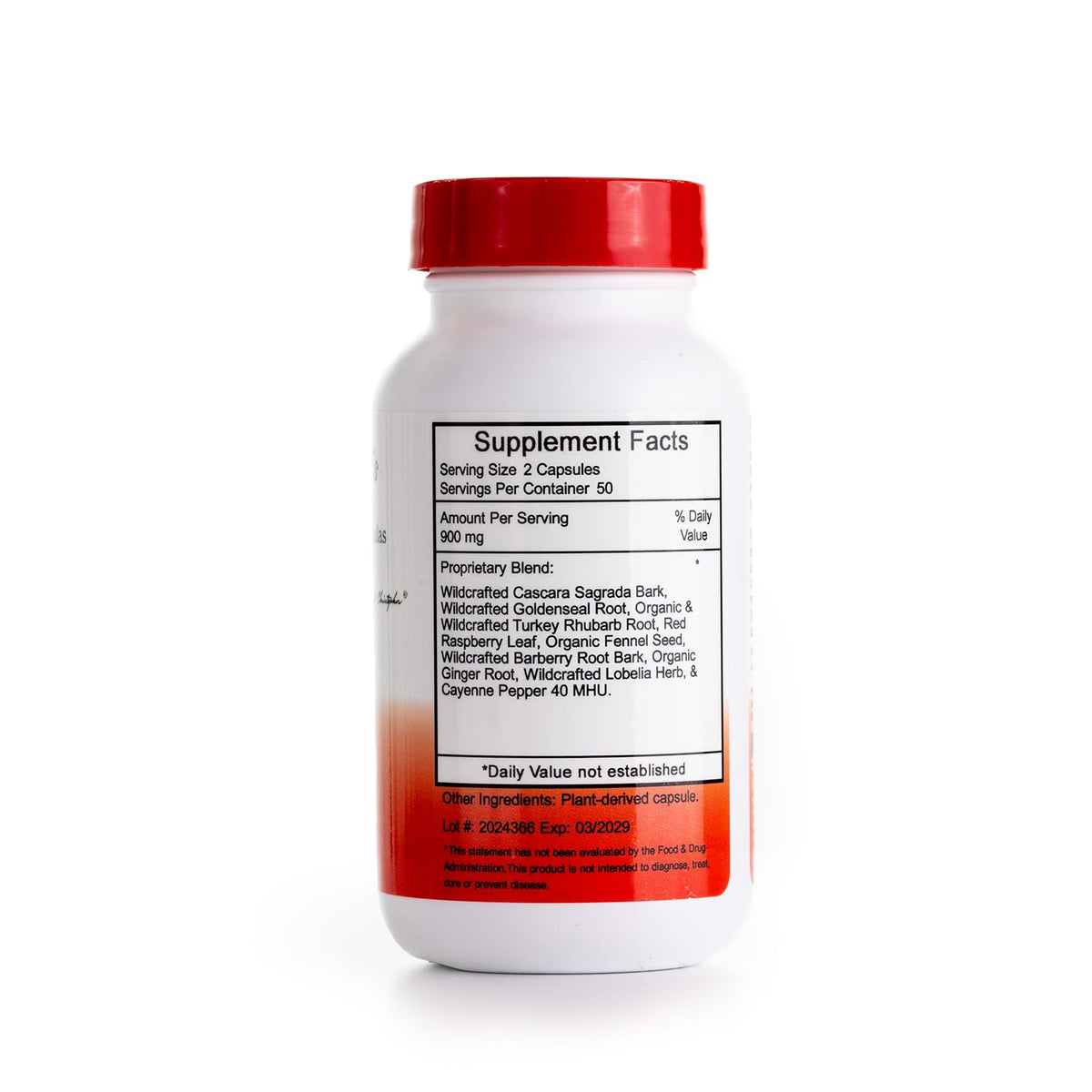 Flacon des Capsules de Nettoyage Intestinal Christopher's Original Formulas
