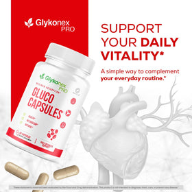 Flacon des capsules Gluco OVICIA avec étiquette