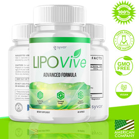Flacon des capsules Lipovive avec étiquette visible