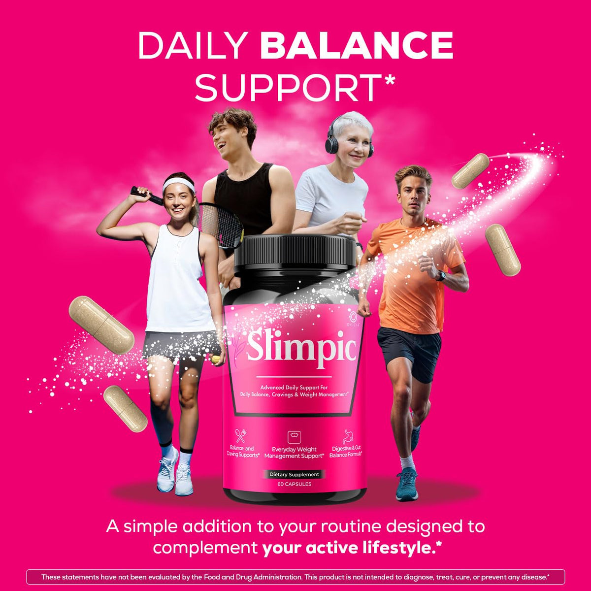 Flacon des capsules Slimpic OVICIA avec étiquette détaillée