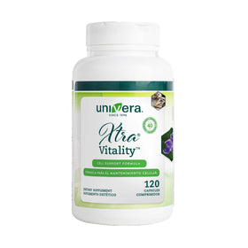 Flacon des capsules Univera Xtra Vitality 120 comprimés