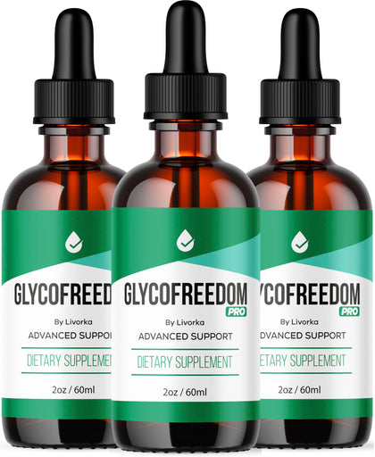 Flacon des Gouttes GlycoFreedom de LIVORKA, 60ml, vue de face