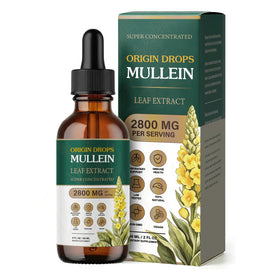 Flacon des gouttes herbales Origin Drops Mullein de 60 ml
