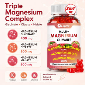 Flacon des gummies de magnésium Cofure avec étiquette