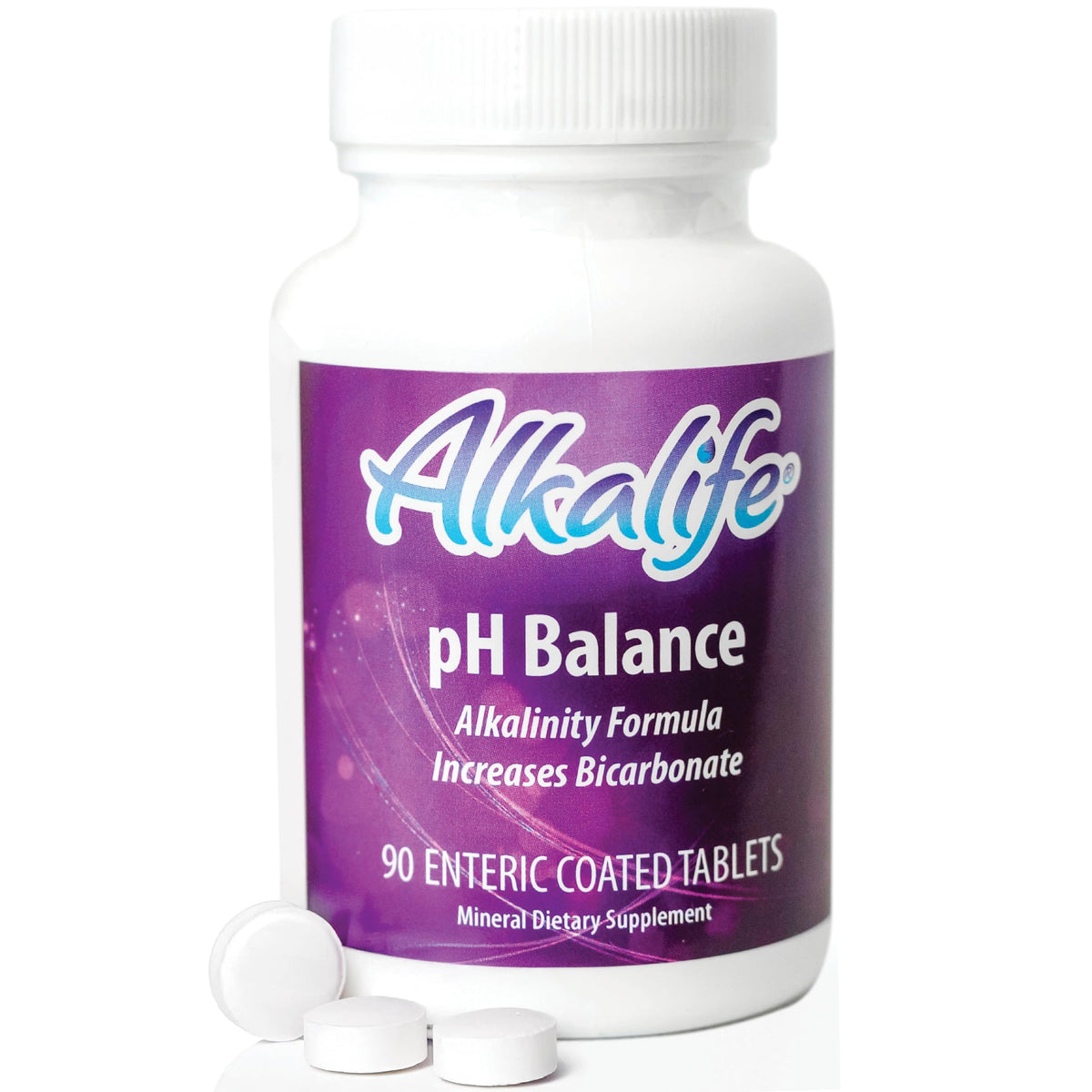 Flacon des tablettes d'équilibre pH Alkalife, 90 comprimés