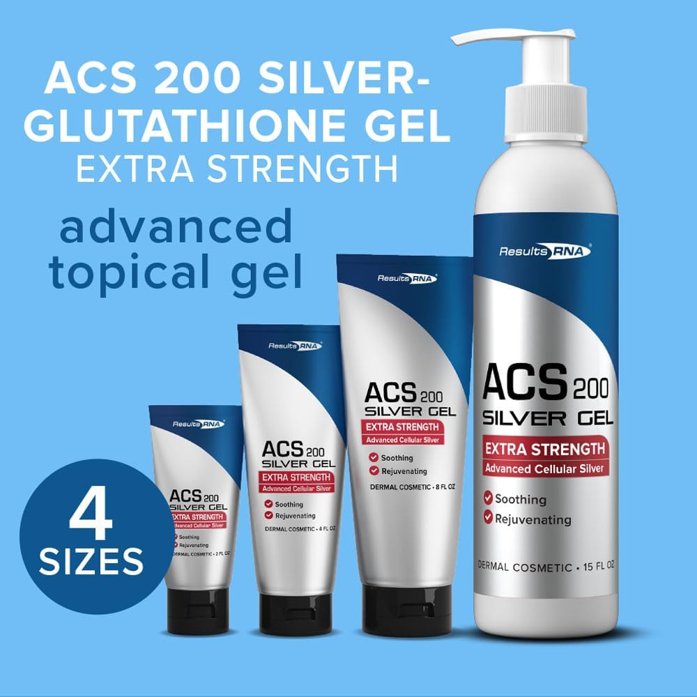 Flacon du gel ACS 200 Argent-Glutathion avec étiquette