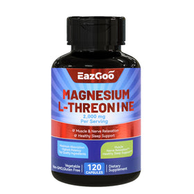 Flacon EAZGOO de 120 capsules de magnésium L-thréonine