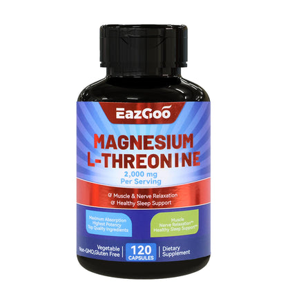 Flacon EAZGOO de 120 capsules de magnésium L-thréonine