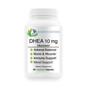 Flacon EcoIntegratives DHEA 10mg 90 capsules végétariennes vue de face