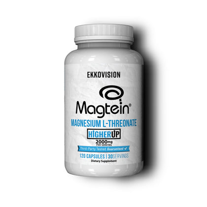 Flacon Ekkovision Magtein Magnésium L-Thréonate 2000 MG 120 gélules vue de face