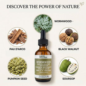 Flacon en verre de l'extrait Herbal Inner Cleanse 60ml