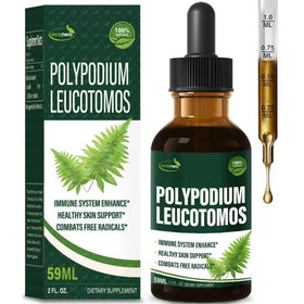 Flacon en verre des gouttes Verdeherb Polypodium leucotomos 950 mg/ml