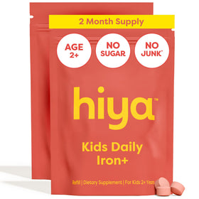 Flacon en verre réutilisable des compléments alimentaires Fer HIYA pour enfants