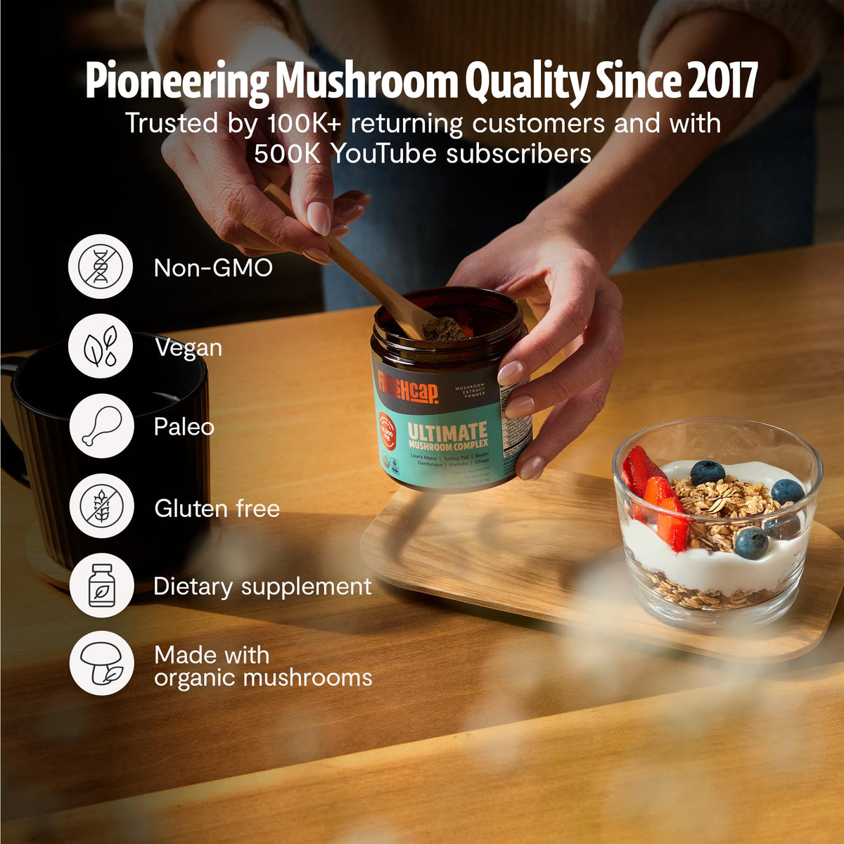 Flacon FreshCap Mushrooms Complex ouvert
