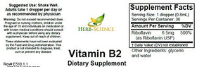 Flacon Herb-Science B2 Liquide avec fruits