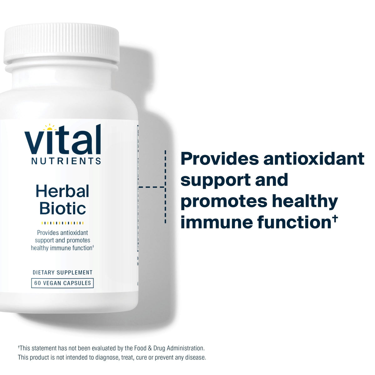 Flacon Herbal Biotic de Vital Nutrients avec des ingrédients naturels