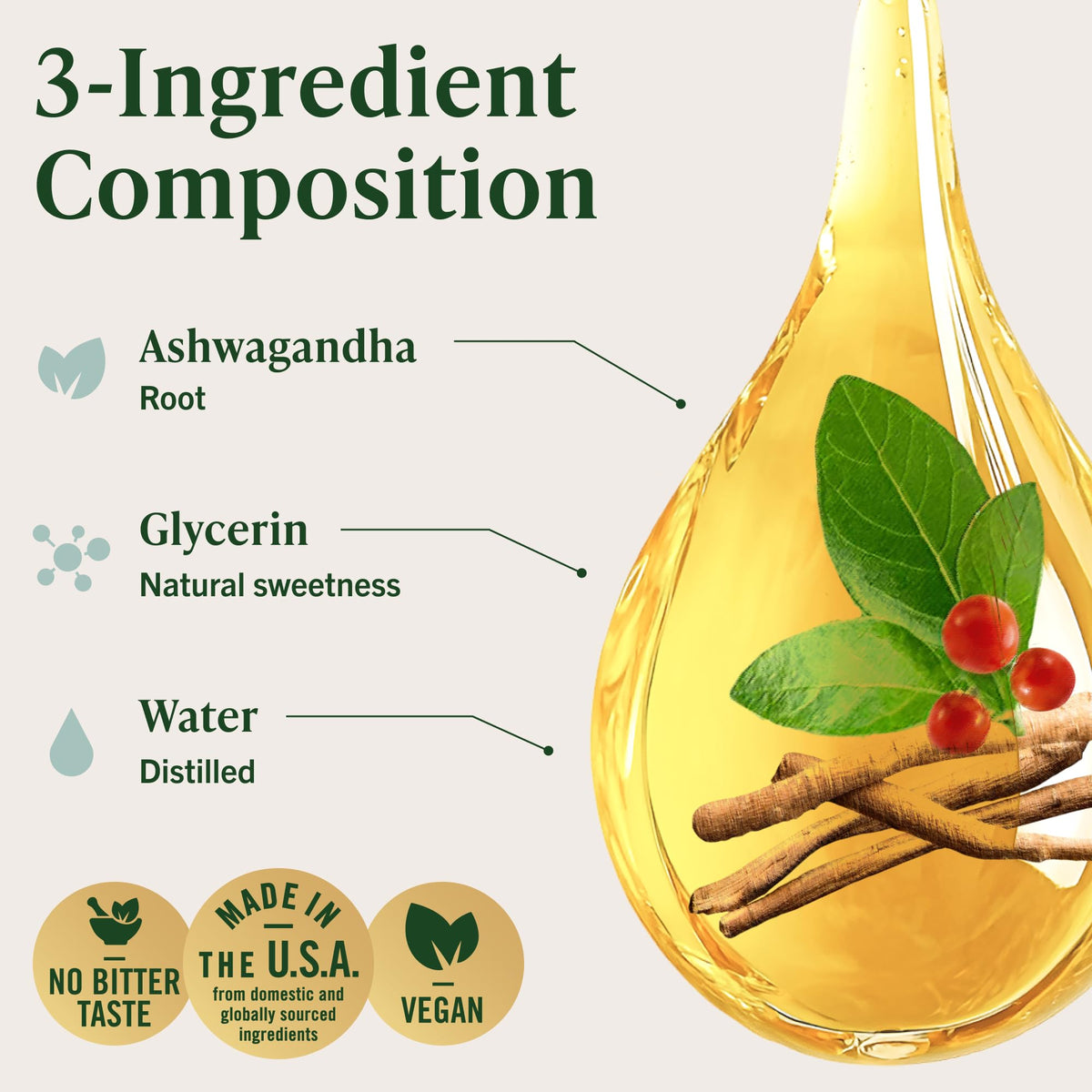 Flacon HERBAMAMA Ashwagandha avec goutteur