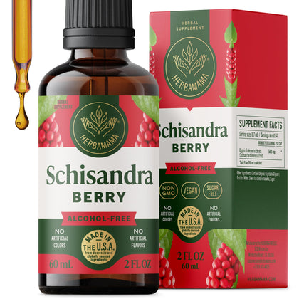 Flacon HERBAMAMA Baies de Schisandra 500 mg vue de face