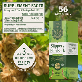 Flacon HERBAMAMA Slippery Elm avec compte-gouttes