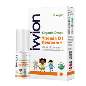 Flacon ivvion de 120 gouttes de vitamine D3 vegan