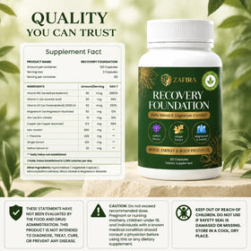 Flacon JetFlux Zafira Organics avec capsules à côté