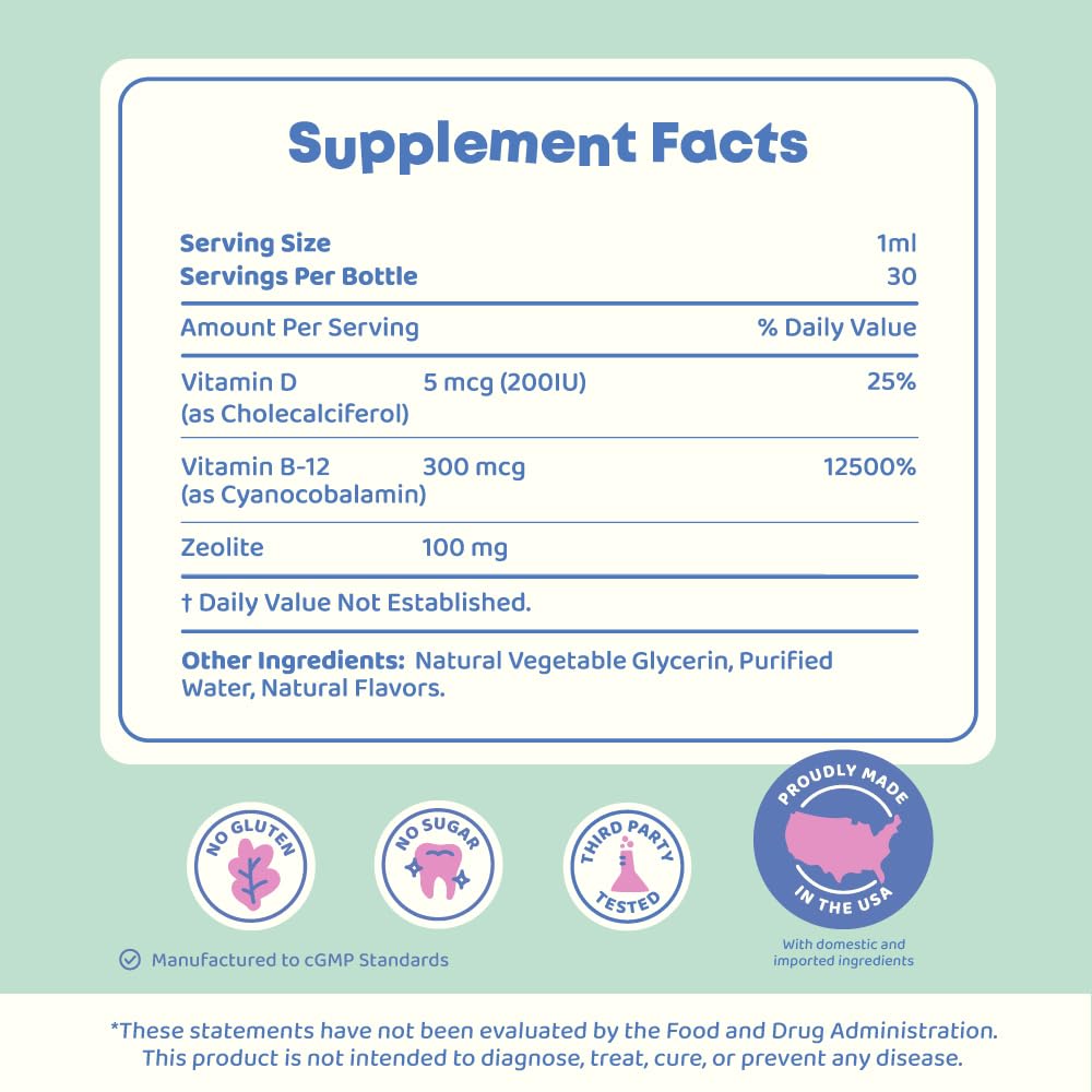 Flacon JoySpring Complément Alimentaire pour Enfants avec dosage