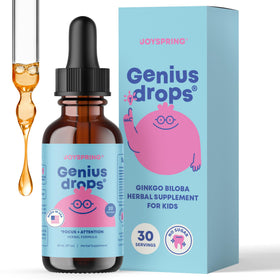Flacon JoySpring Genius Kids Focus Drops ginkgo biloba 30 portions