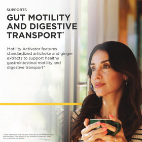 Flacon Motility Activator ouvert avec capsules visibles