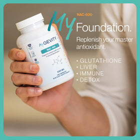Flacon MyGevity NAC 600mg avec capsules visibles