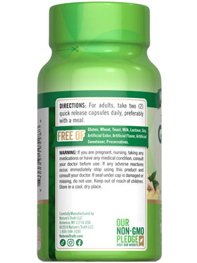 Flacon Nature's Truth ouvert montrant les capsules