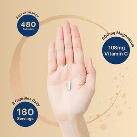 Flacon NatureBell avec 240 capsules de magnésium citrate