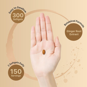 Flacon NatureBell d'extrait de gingembre avec informations nutritionnelles