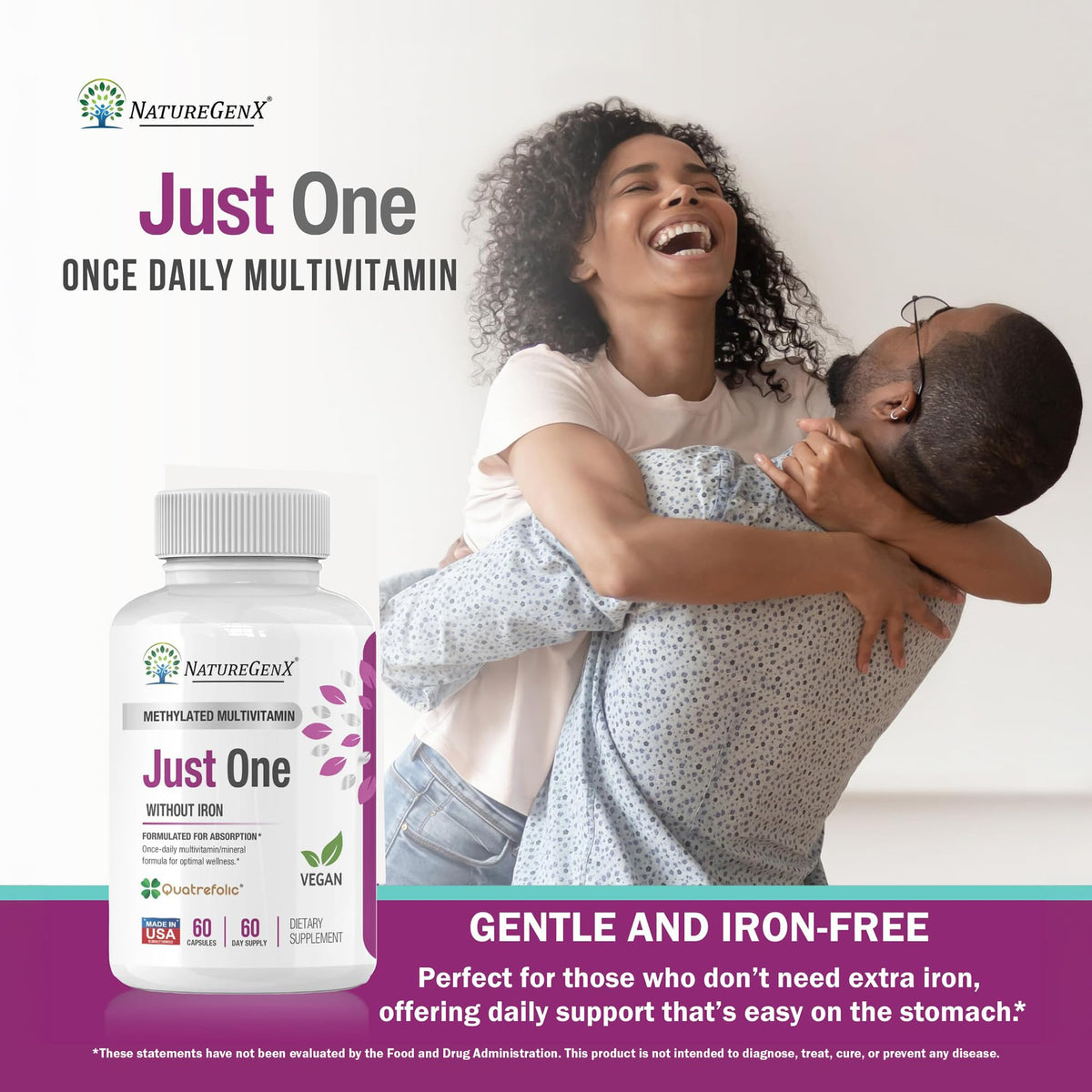 Flacon NatureGenX avec capsules à côté