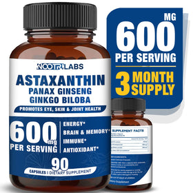 Flacon Nootrilabs Astaxanthin 15mg vue avant avec 90 capsules