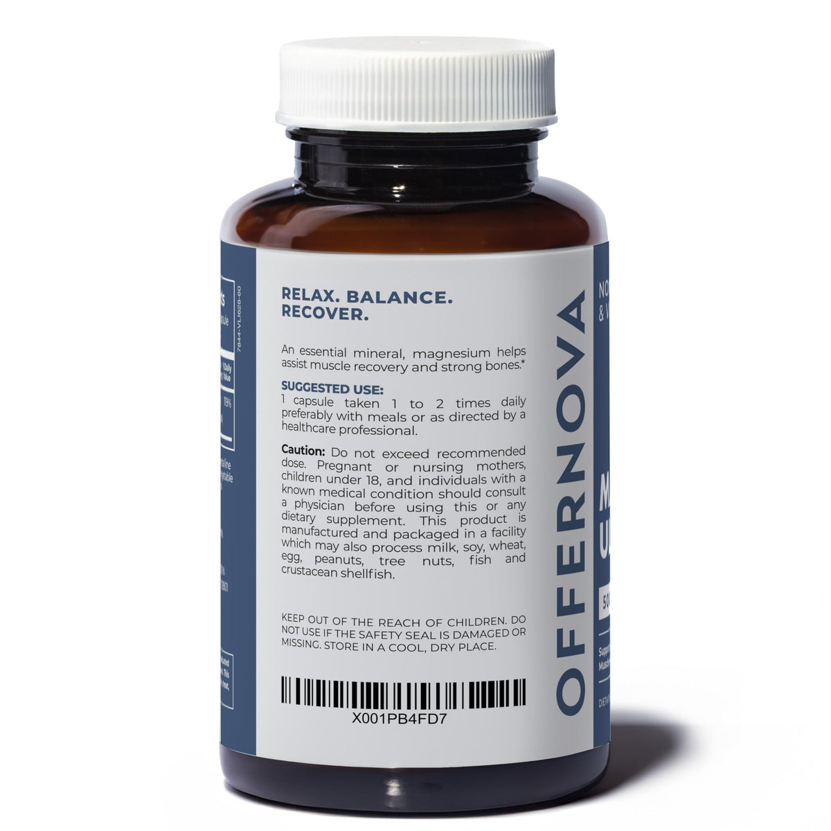 Flacon Offernova Magnesium Ultra avec étiquette visible