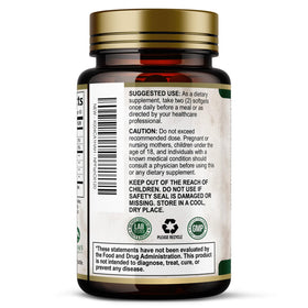 Flacon Omega 3 Nature's Peak ouvert avec gélules