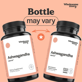 Flacon ouvert de capsules d'Ashwagandha Vegan 300mg