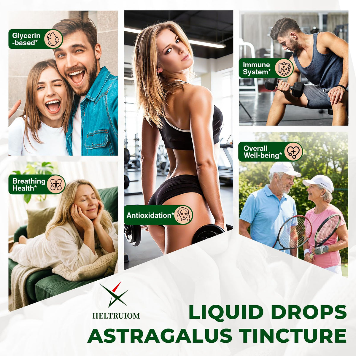 Flacon ouvert de gouttes liquides d'astragale avec pipette