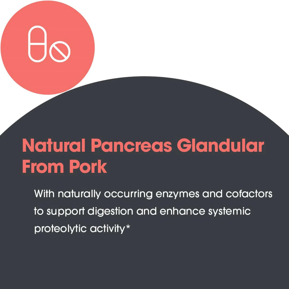 Flacon ouvert de Pancreas Glandulaire 425 mg avec capsules visibles