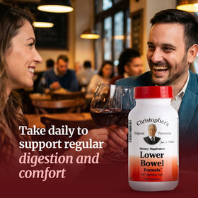 Flacon ouvert des Capsules de Nettoyage Intestinal Christopher's Original Formulas