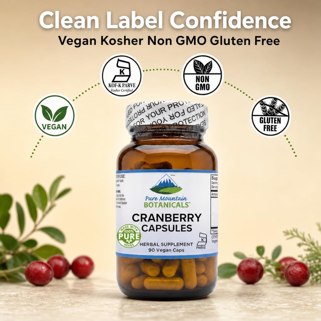 Flacon ouvert montrant les capsules de canneberge