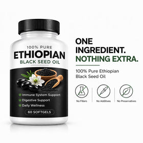 Flacon Ovela avec capsules d'huile de graine noire