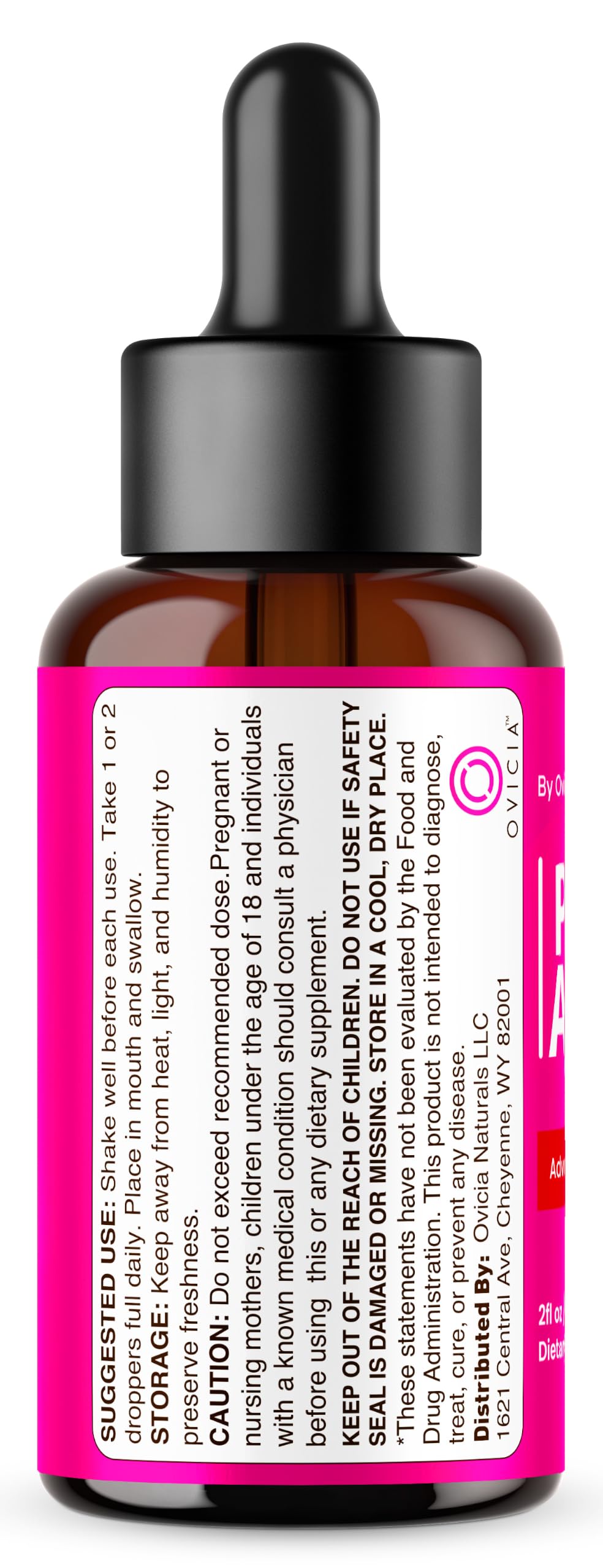 Flacon OVICIA Age Drops 170g avec gouttes visibles