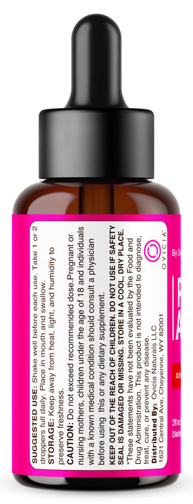 Flacon OVICIA Age Drops 170g avec gouttes visibles